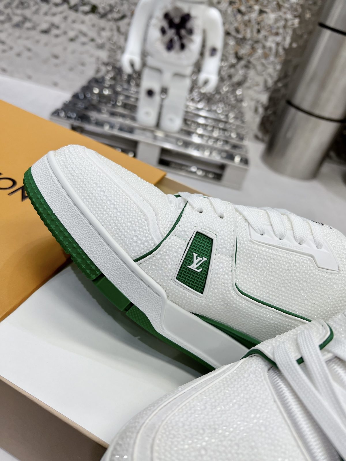 Louis Vuitton LV Trainer Diamond Sneaker Size 36-46 - Image 6