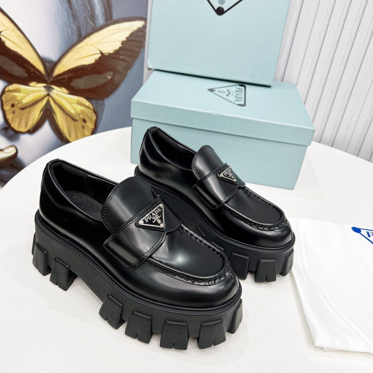 Prada Monolith Loafers Size 35-40 - Image 1