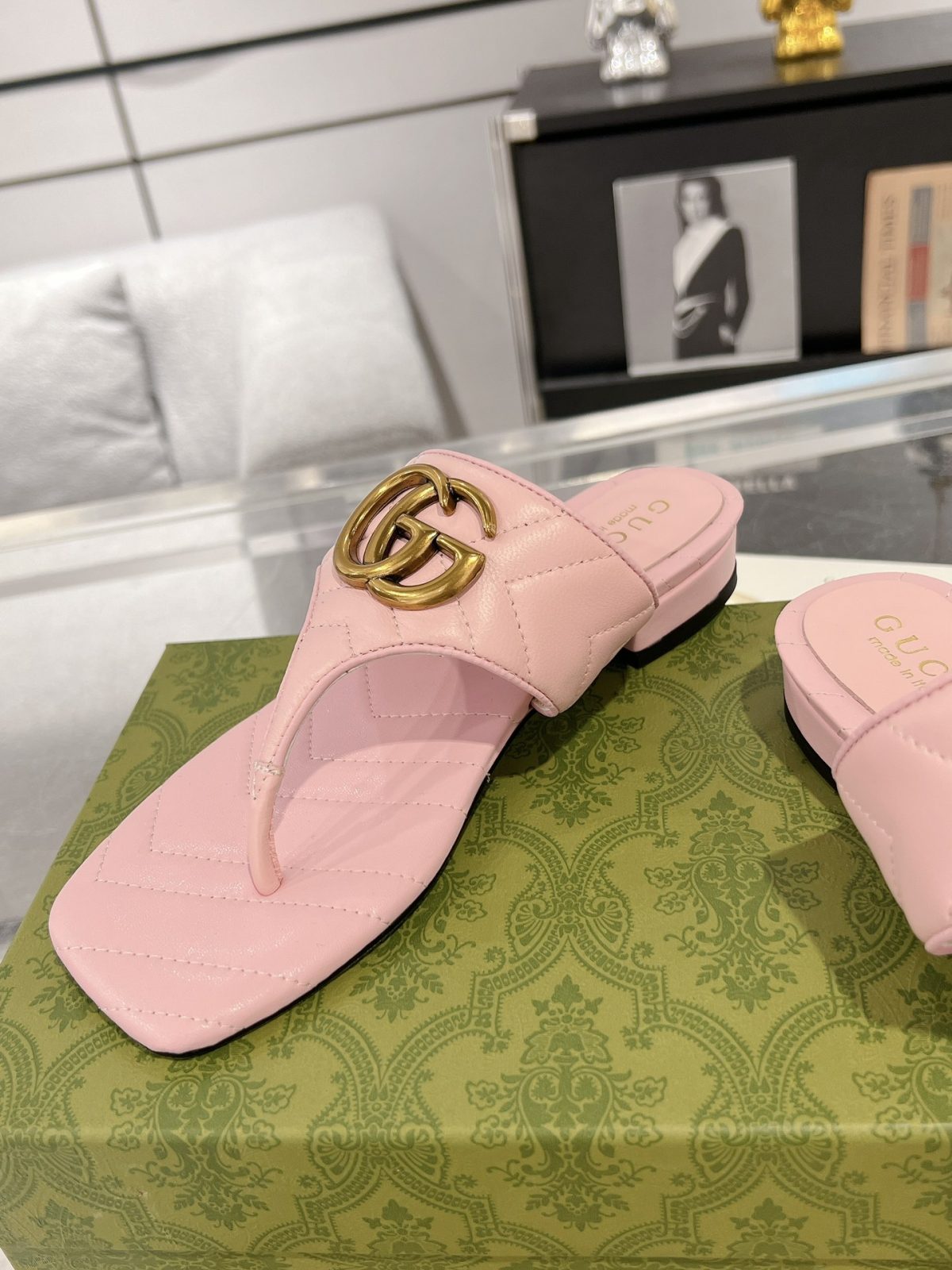 Gucci GG Marmont Slippers Size 36-41 - Image 4