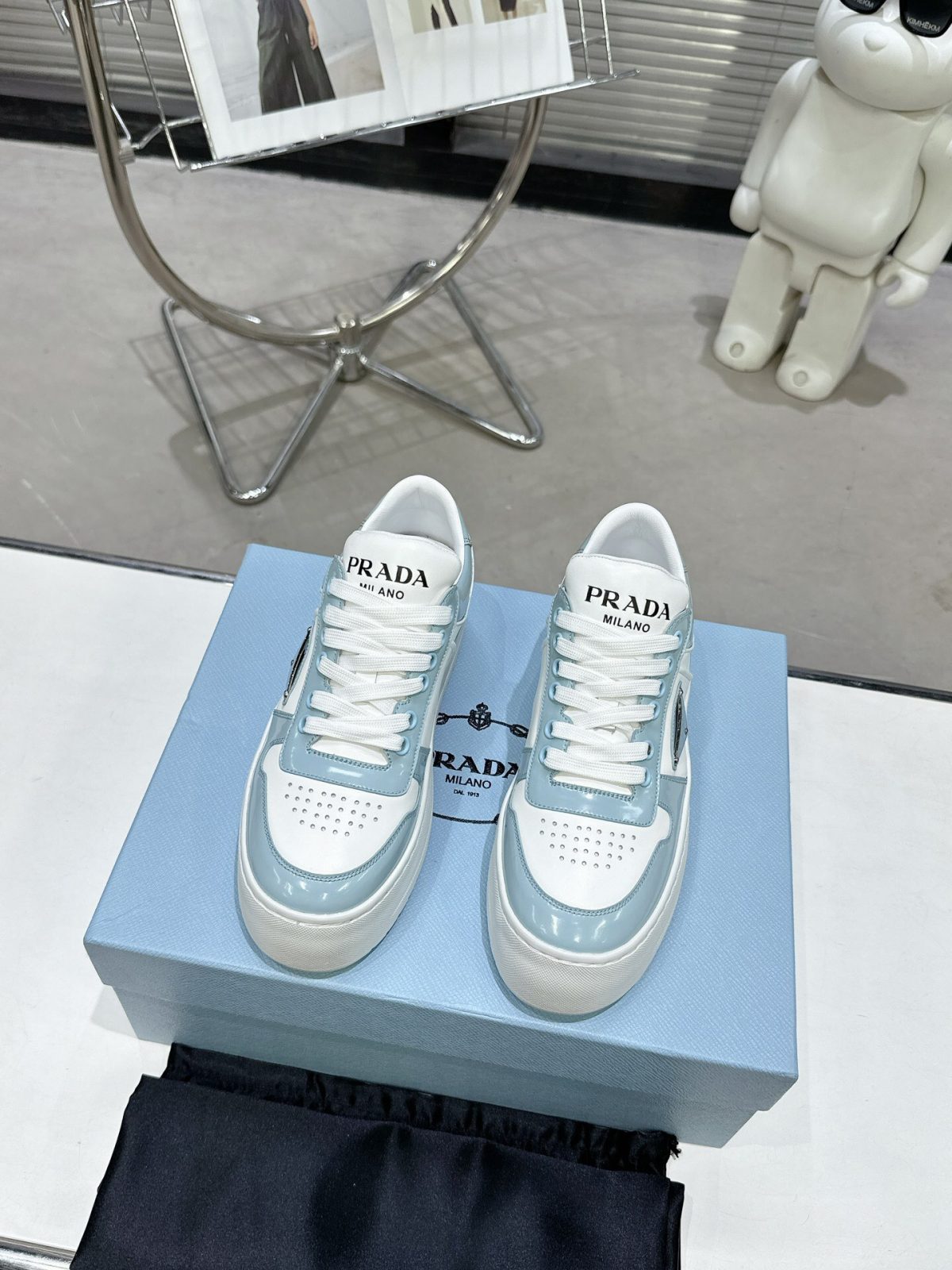 Prada 2024 New Downtown Bold leather Sneaker Size 36-41 - Image 2