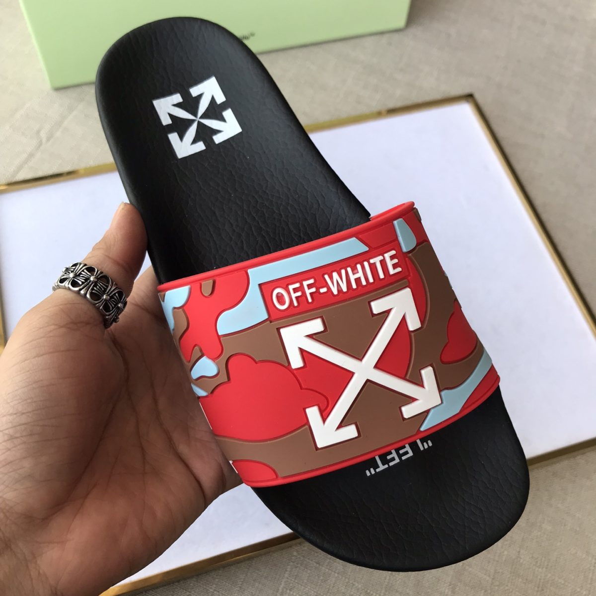 OFF White Mens Women Sandals Gr. 36-46 - Image 5