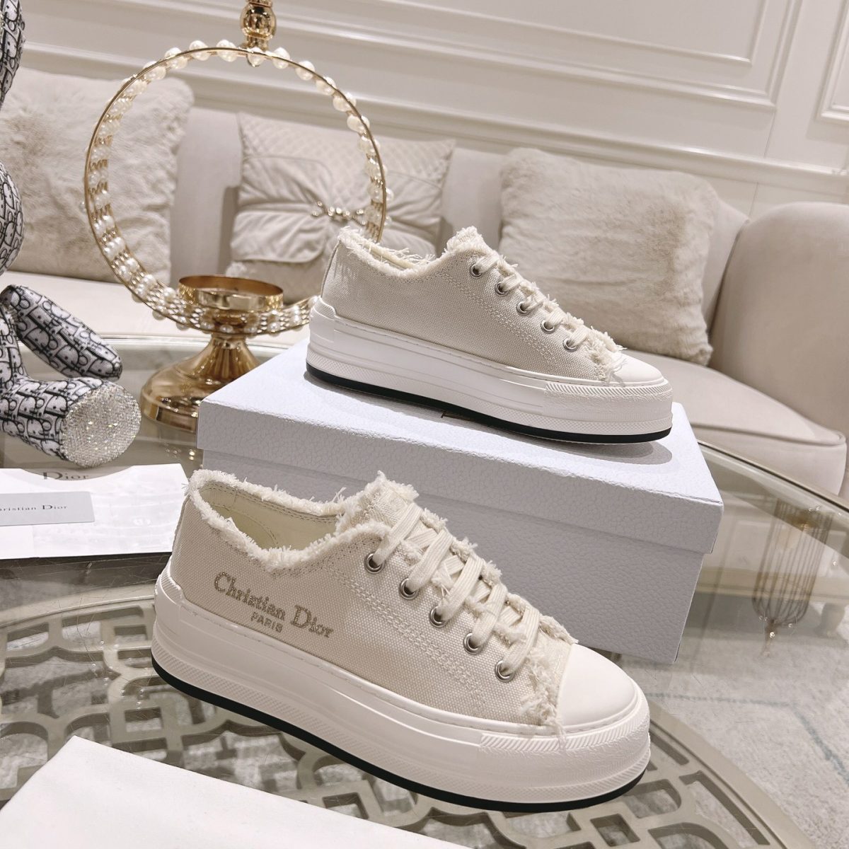 Dior Walk'N'Dior Plateau Sneaker Size 36-41 - Image 1