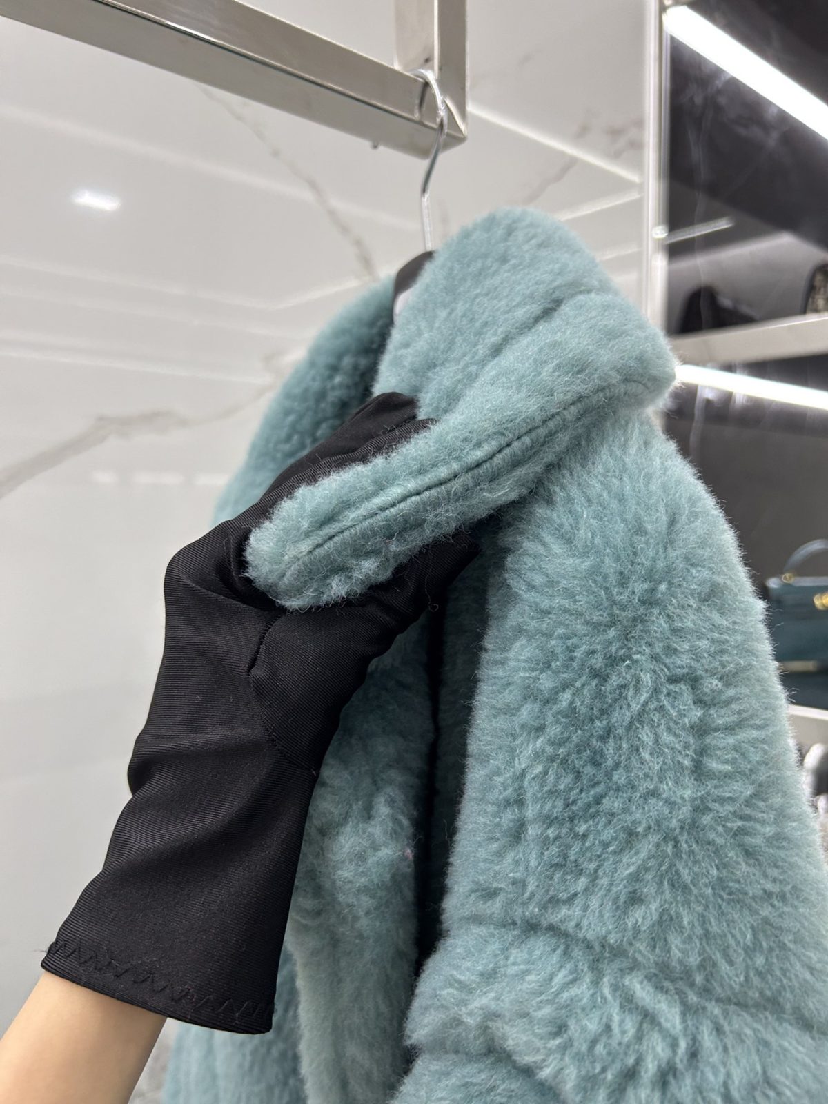 Max Mara Teddy fur long coat Size XS-M - Image 5