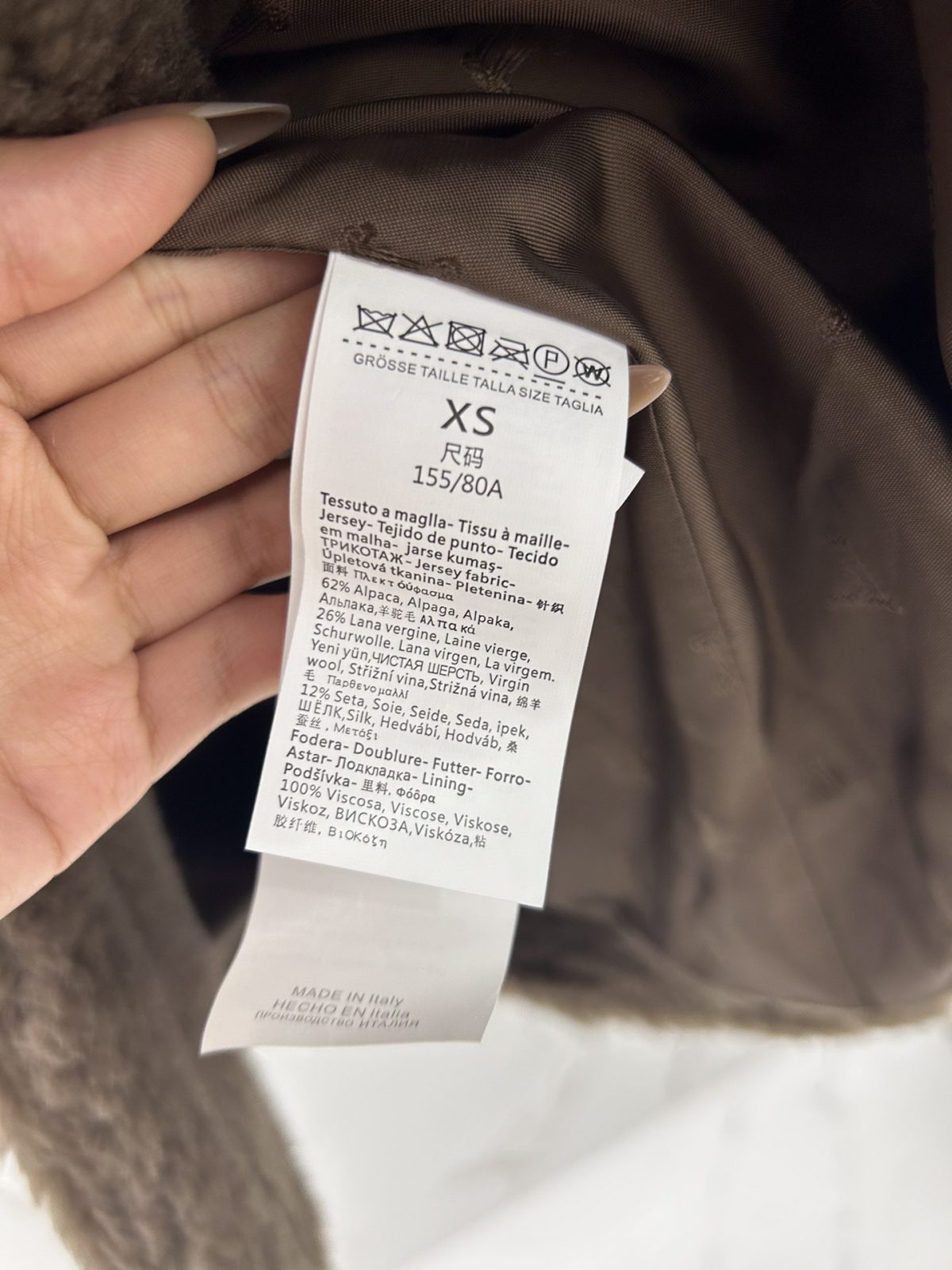 Max Mara Teddy fur Short coat Size XS-M - Image 5