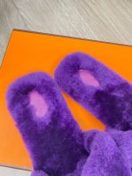 Hermes 23fw Women Winter Slippers Size 36-40 - Image 6