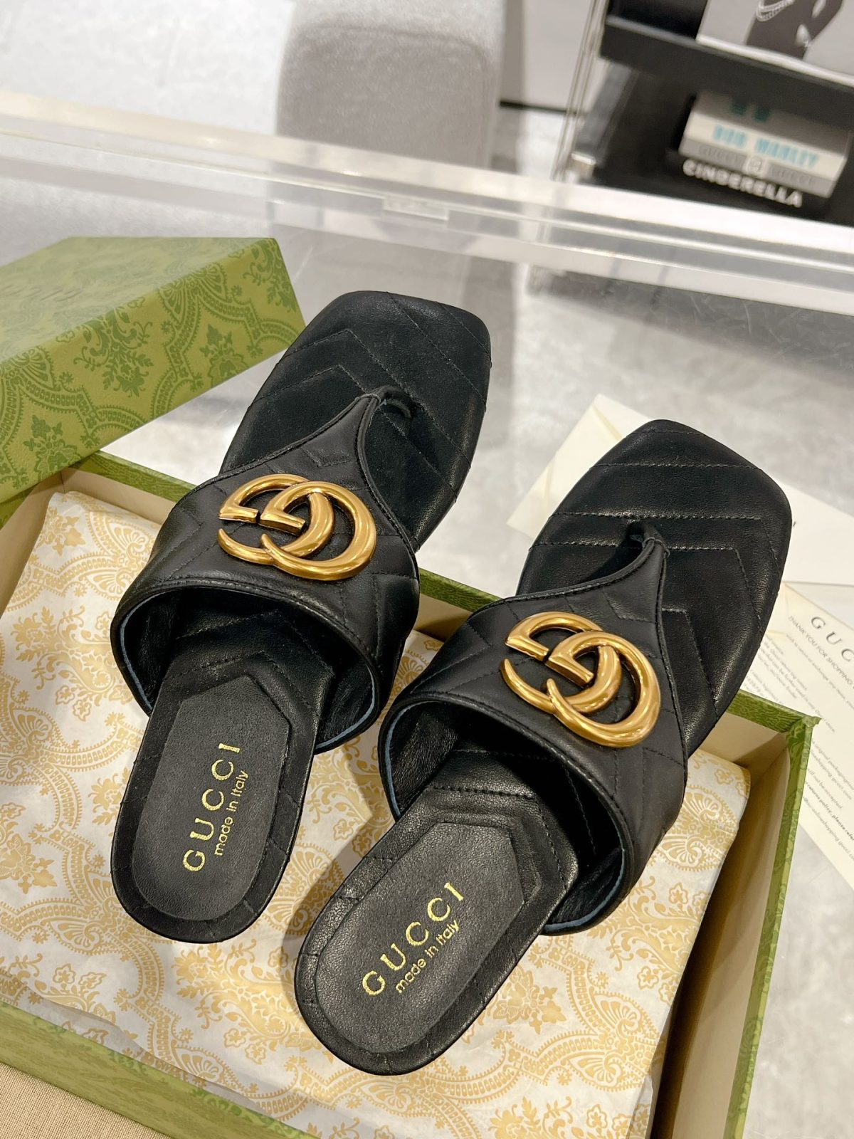 Gucci GG Marmont Slippers Size 36-41 - Image 5