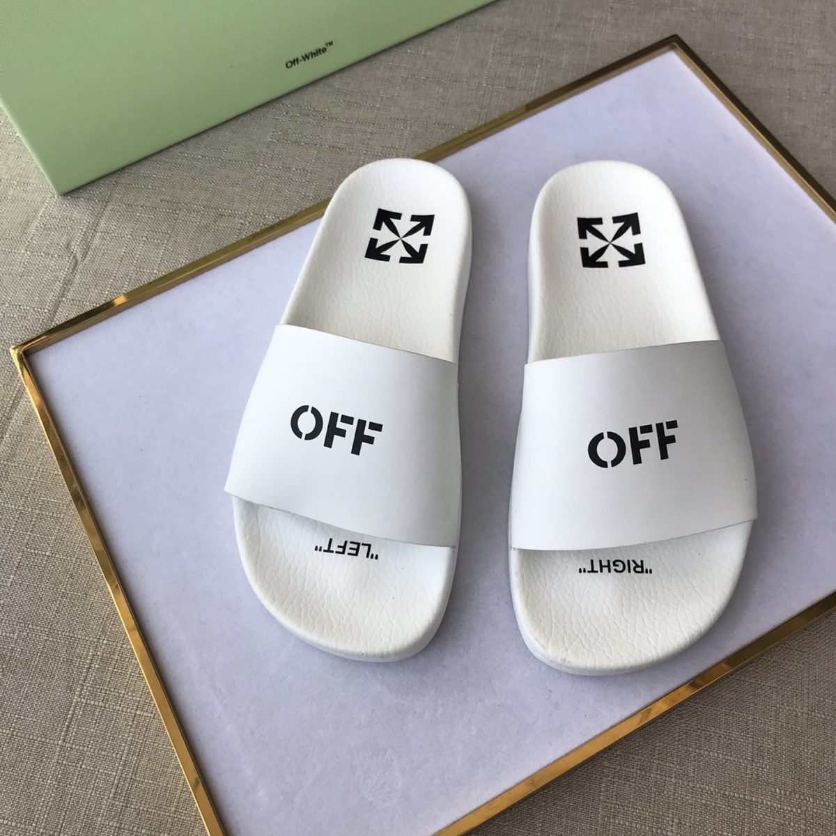 OFF White Mens Women Sandals Gr. 36-46 - Image 2