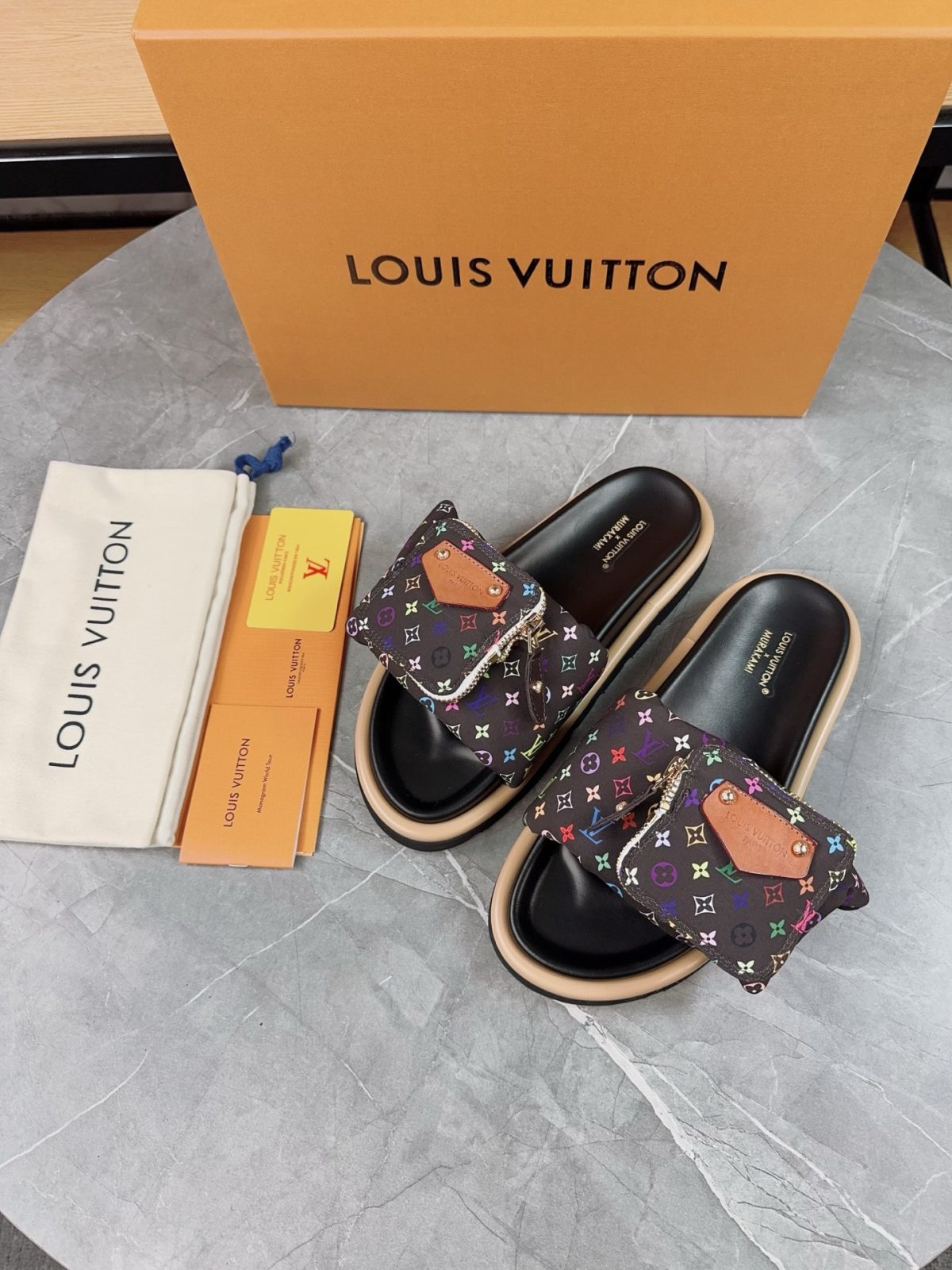 Louis Vuitton Pool Pillow Flat Comfort Slippers Size 36-46 - Image 1