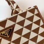 Prada 1BA354 Symbole Embroidered Fabric Handbag Size 28*22*9cm - Image 7