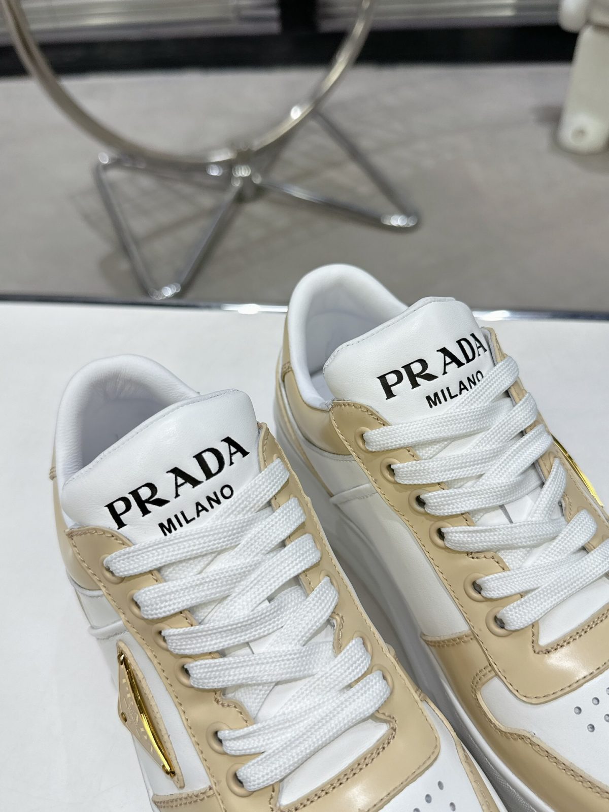 Prada 2024 New Downtown Bold leather Sneaker Size 36-41 - Image 6