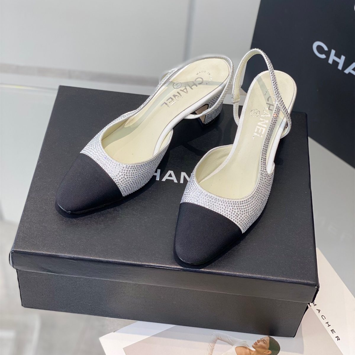 Chanel Slingbacks Pumps Size 35-41 2-Color - Image 1