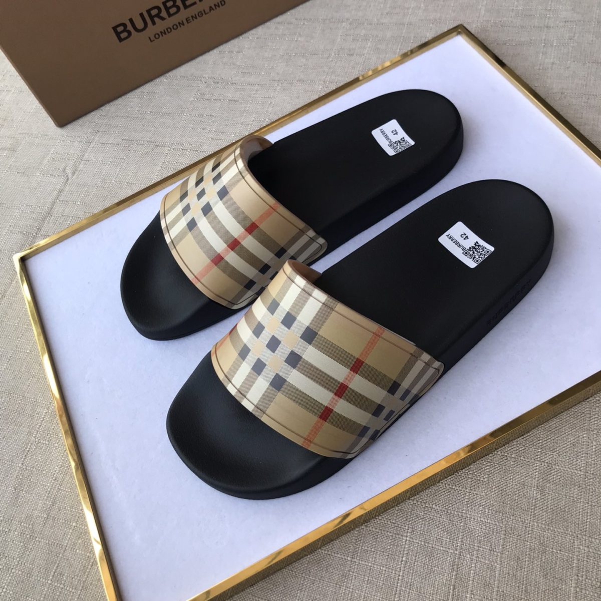 Burberry Mens Women Sandals Gr. 36-46 - Image 3
