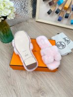 Hermes 23fw Women Winter Slippers Size 36-40 - Image 8