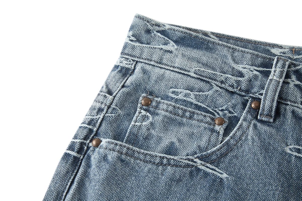 Louis Vuitton X Nigo Unisex Jeans Size S-XL - Image 5
