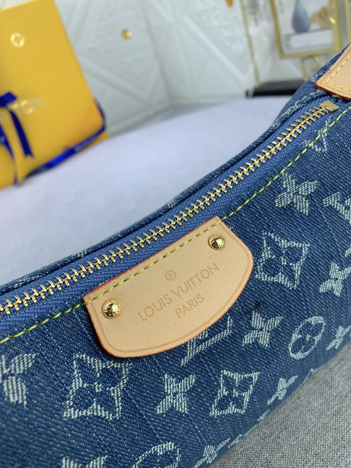 Louis Vuitton M82949 Hills Pochette Monogram Denim Denim Cowboy Shoulder Bags Size 20.5*6*16cm - Image 6