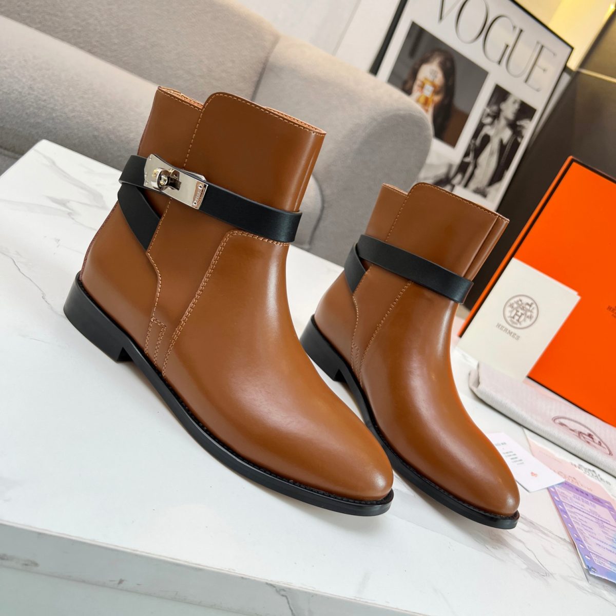 Hermes Women Kelly Boots Size 36-41 - Image 1