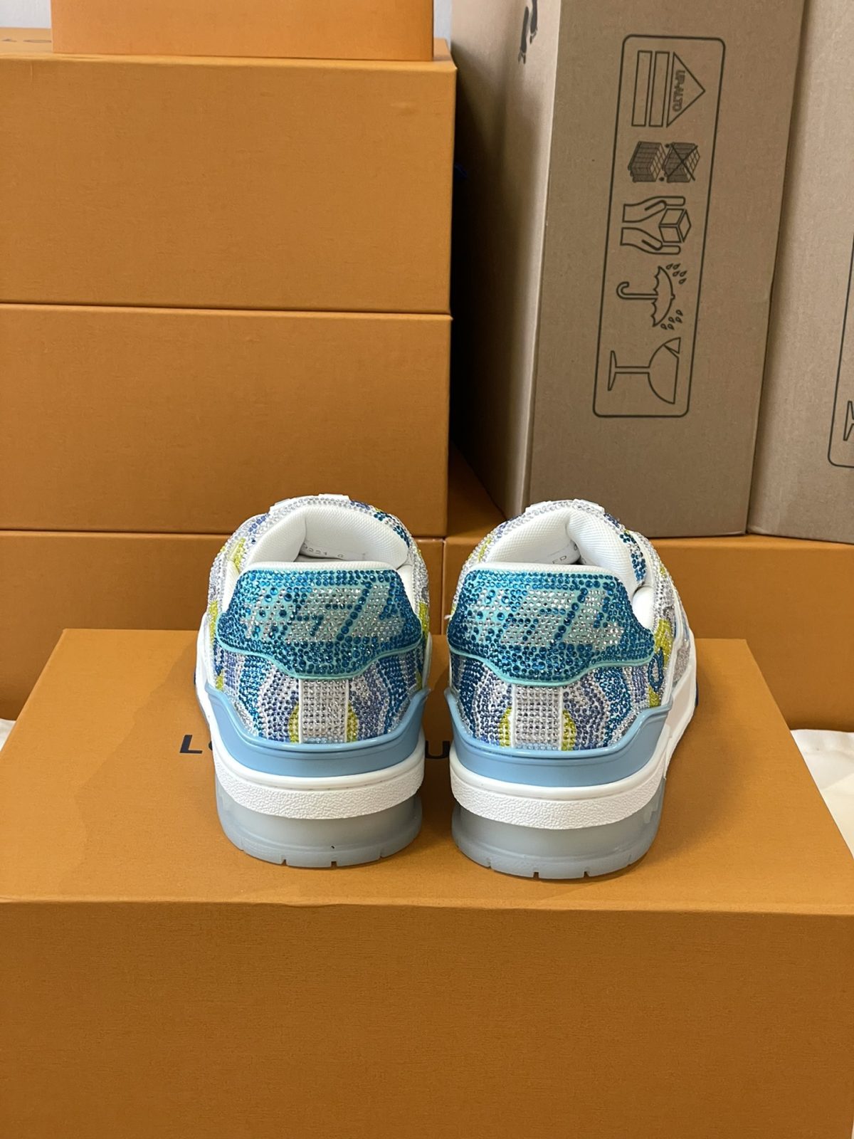 Louis Vuitton LV Trainer Diamond Sneaker Size 36-46 - Image 8