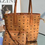 MCM Reversible Liz Shopper in Visetos Bags 37*31*25cm - Image 8