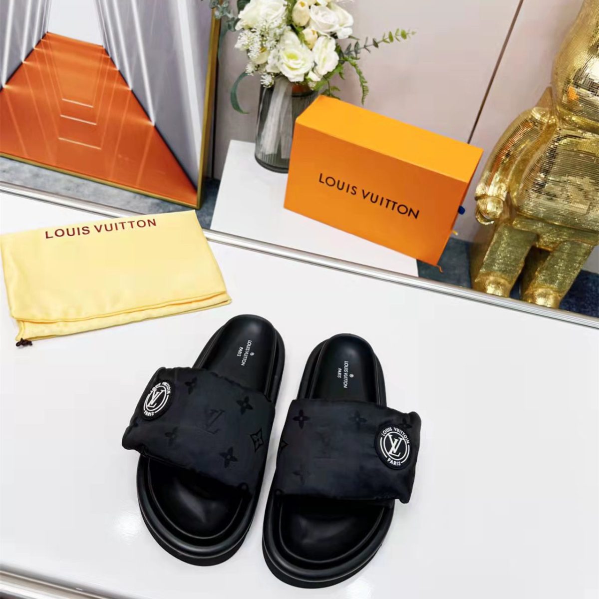 Louis Vuitton Pool Pillow Flat Comfort Slippers Size 36-41 - Image 9