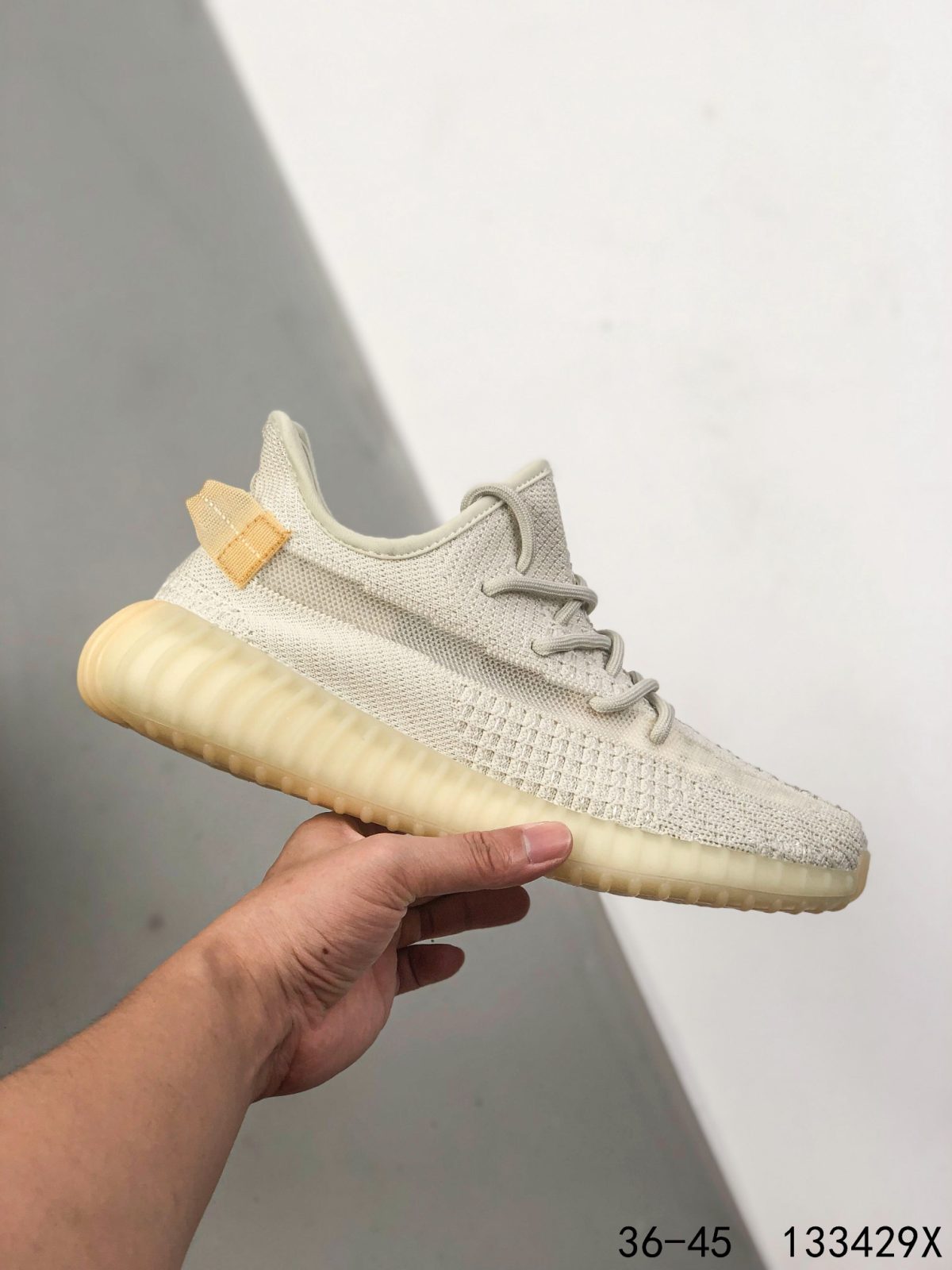 Yeezy 350 Boost 350 V2 Mens/Women Sneakers Shoes Light Yellow 36 - 45 - Image 5