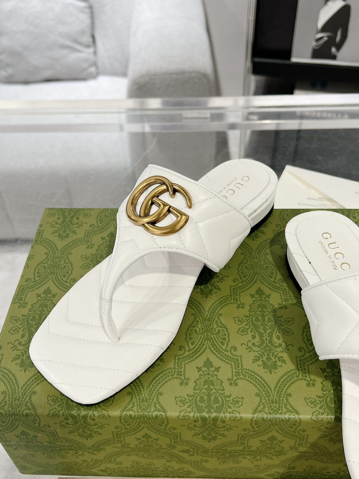 Gucci GG Marmont Slippers Size 36-41 - Image 4