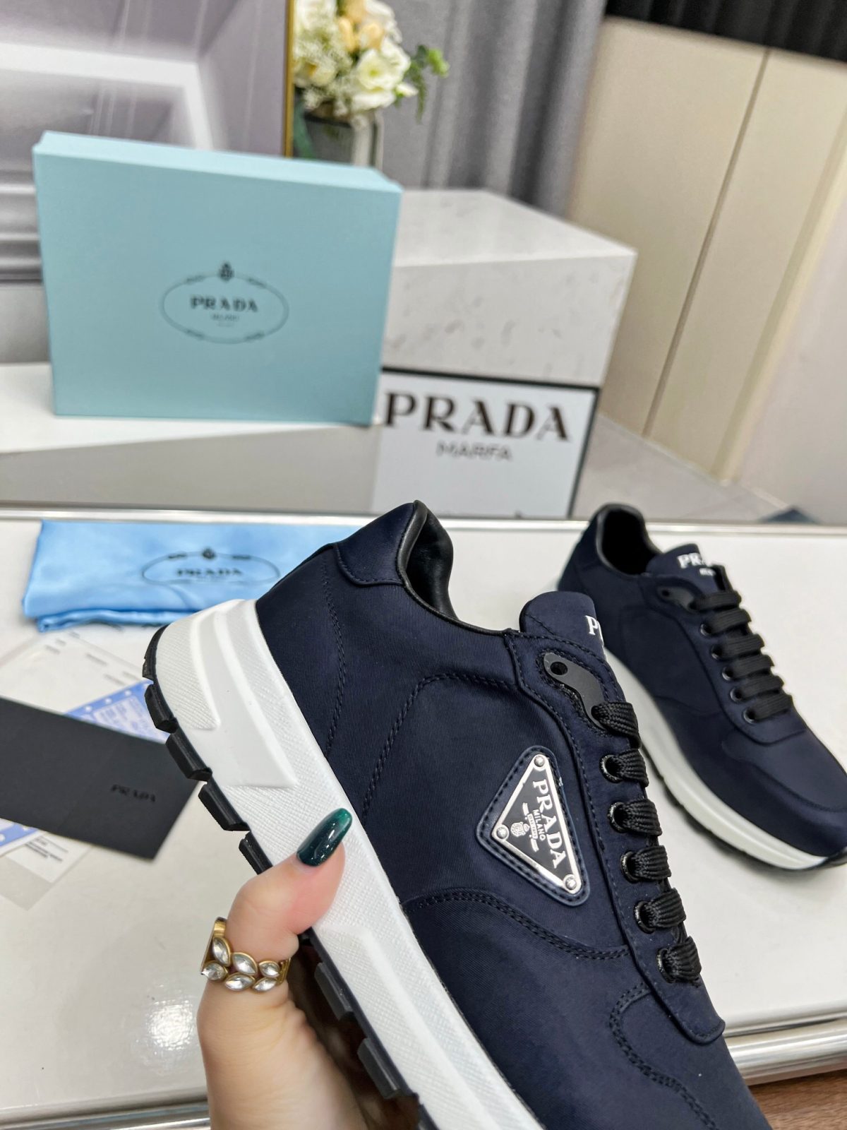 Prada 2024 New Prax 01 Re-Nylon Sneaker Size 36-46 - Image 6