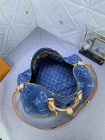 Louis Vuitton KEEPALL BANDOULIÈRE 45 Keepall Bandoulière Monogram Denim Travel Bags Size 45*27*20cm - Image 9