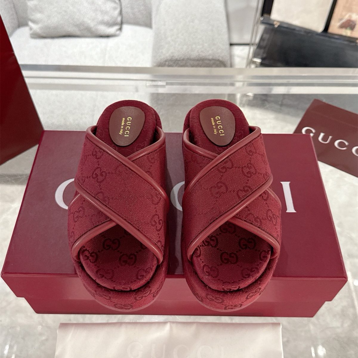 Gucci Platform Sandal Slippers Size 36-44 - Image 1