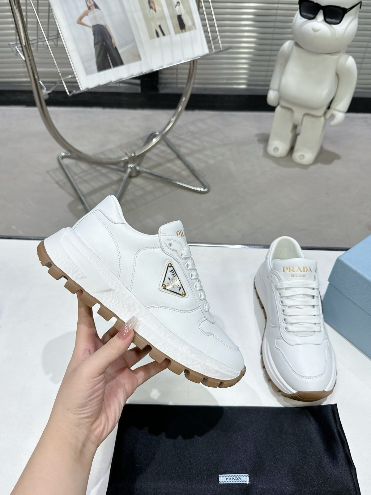 Prada 2024 New Leather sneaker Size 36-45 - Image 5