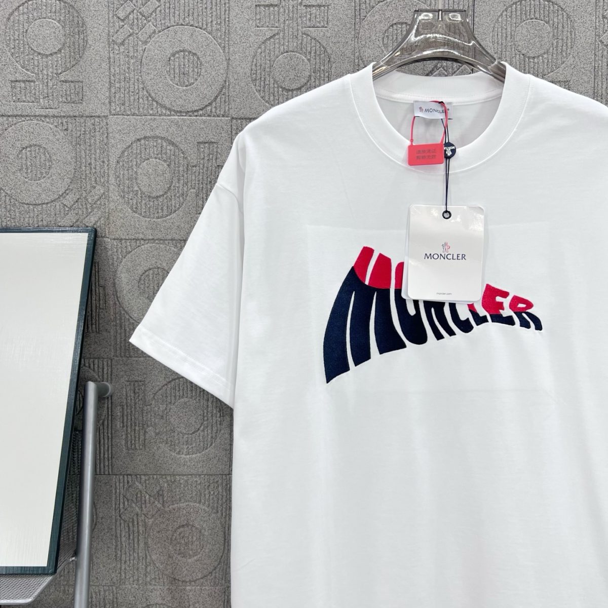 Moncler T Shirt  Embroider Logo Size XS-L - Image 3