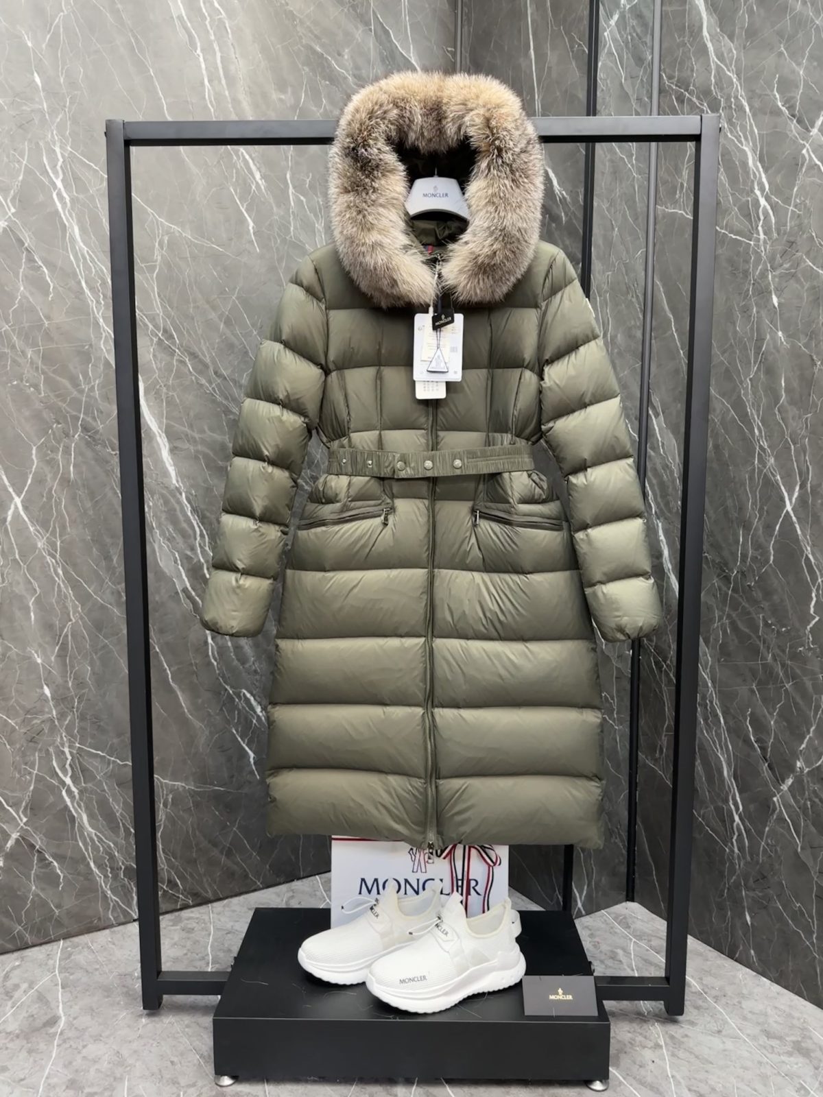 Moncler Boed Long Women Down Jacket Size S-XL - Image 2