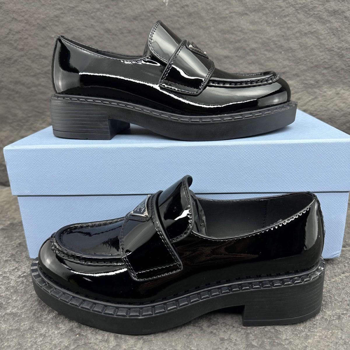 Prada Chocolate Loafers Size 36-46 - Image 1