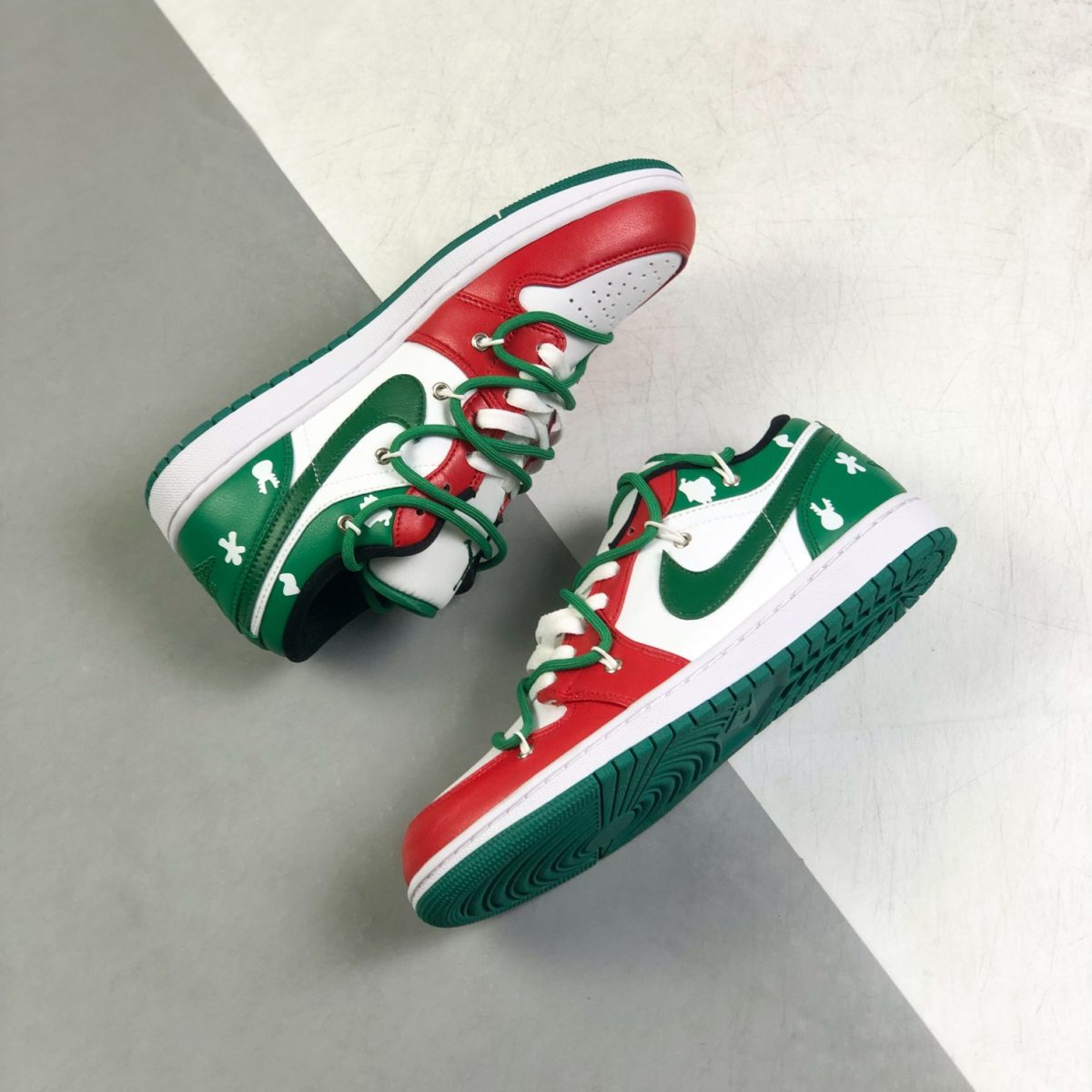 Nike Air Jordan 1 x OFF White Low Top Sneakers Shoes Gr. 36-46 - Image 5