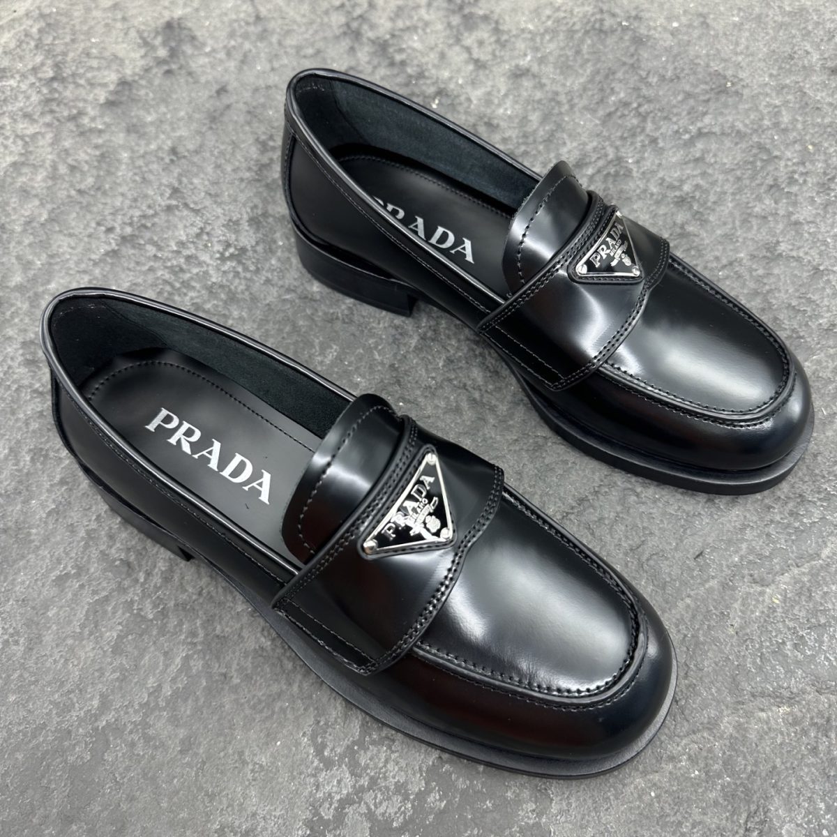 Prada Chocolate Loafers Size 36-41 - Image 2