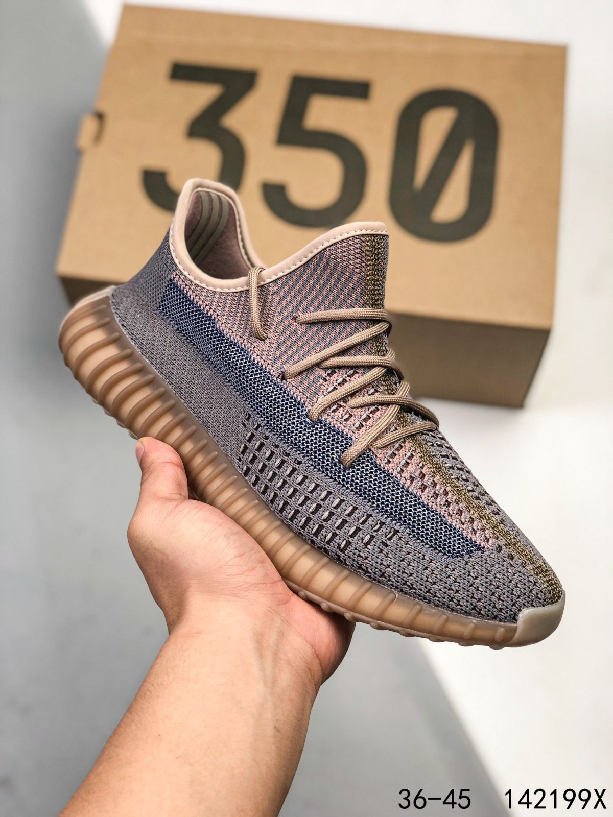 Yeezy 350 Boost 350 V2 Mens/Women Sneakers Shoes Light Blue 36 - 45 - Image 1