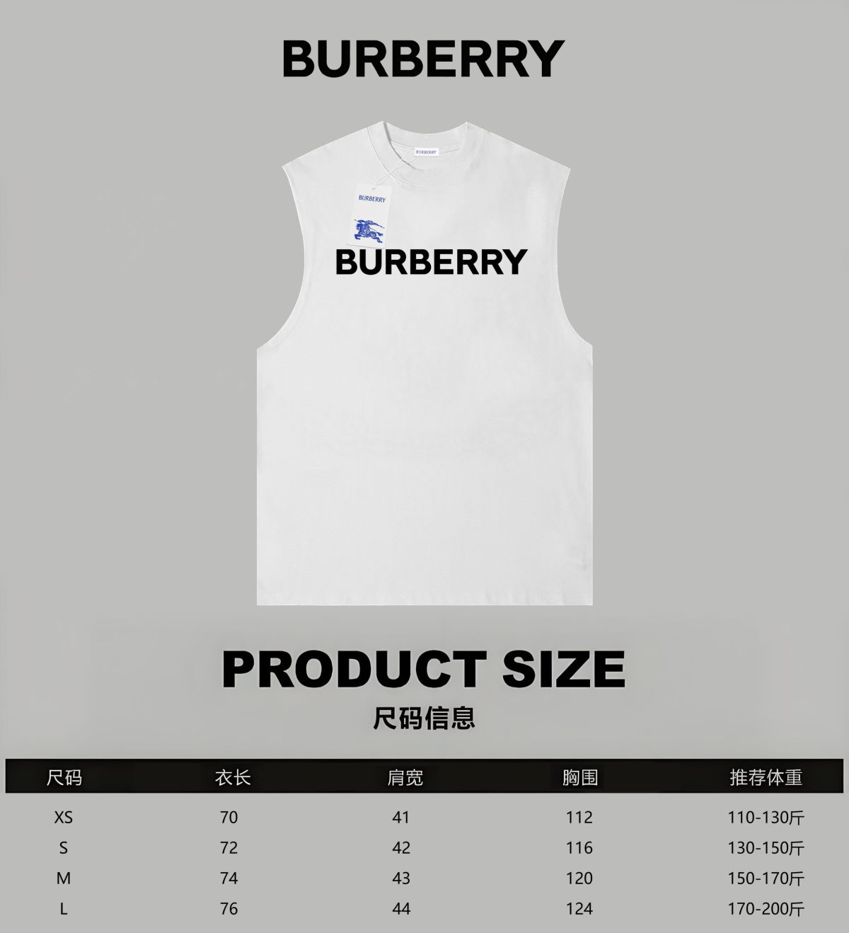 Burberry Cotton T Shirt Size XS-L - Image 4