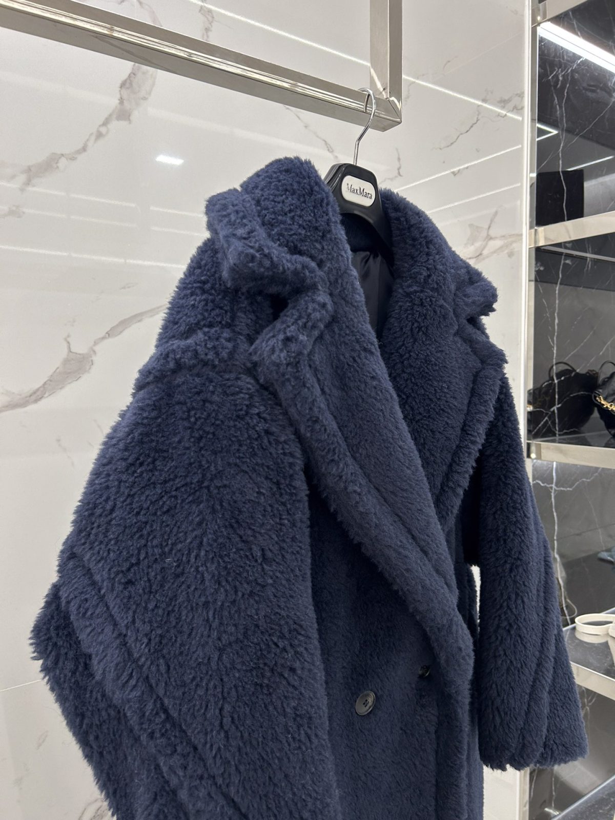Max Mara Teddy fur long coat Size XS-M - Image 5