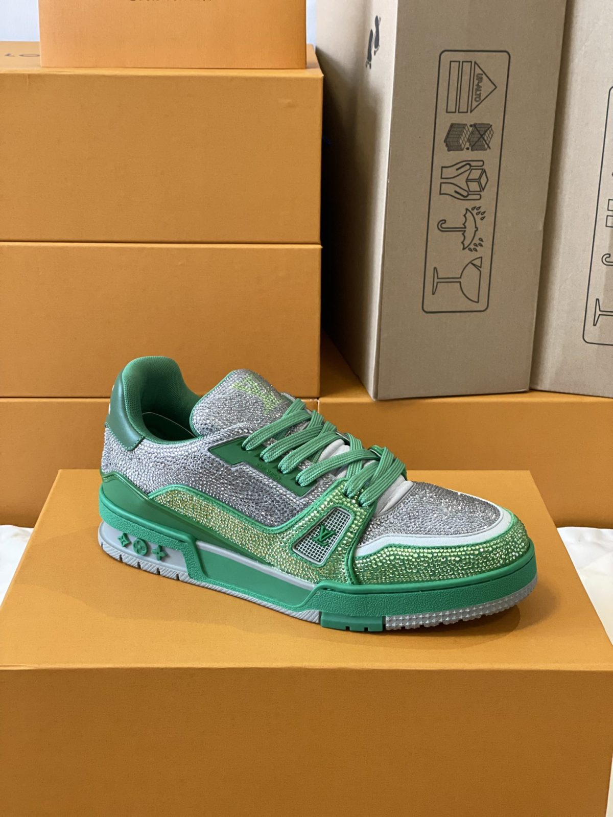 Louis Vuitton LV Trainer Diamond Sneaker Size 36-46 - Image 4