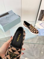 Prada 2024 Women Embroidered fabric slip-on Shoes Loafers Size 36-41 - Image 7