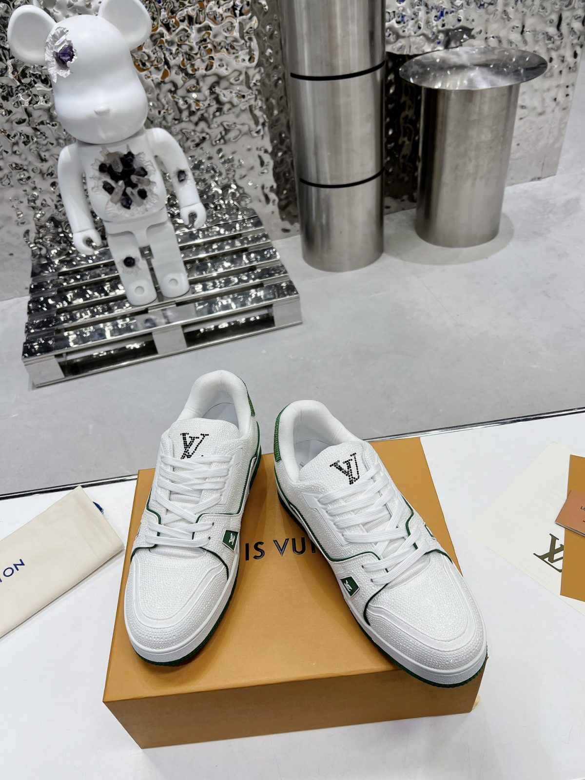 Louis Vuitton LV Trainer Diamond Sneaker Size 36-46 - Image 3