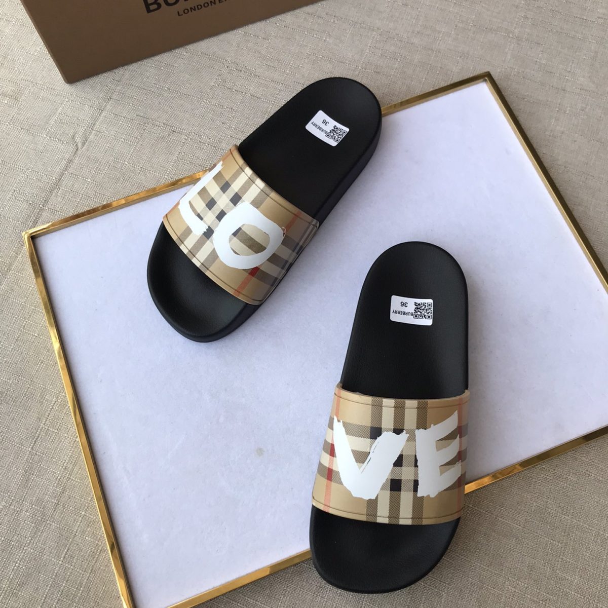 Burberry Mens Women Sandals Gr. 36-46 - Image 9