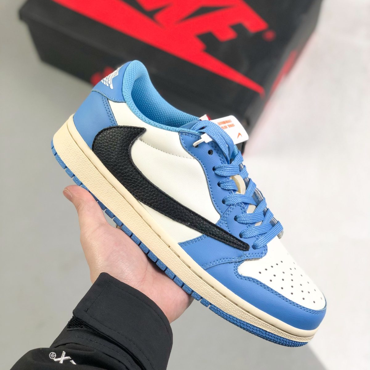 Nike Air Jordan 1 x Travis Scott Low Top Sneaker Shoes Gr. 36-46 - Image 1