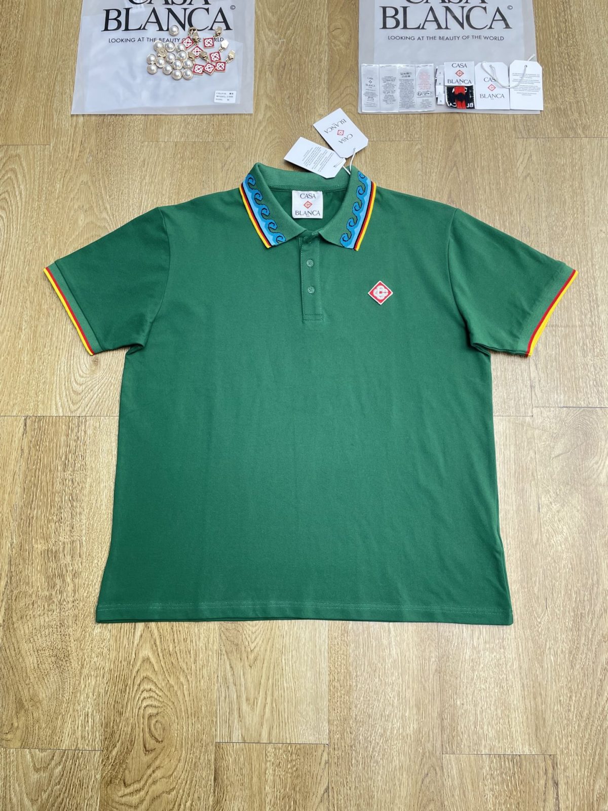 Casablanca Polo Shirt Size S-XL - Image 1