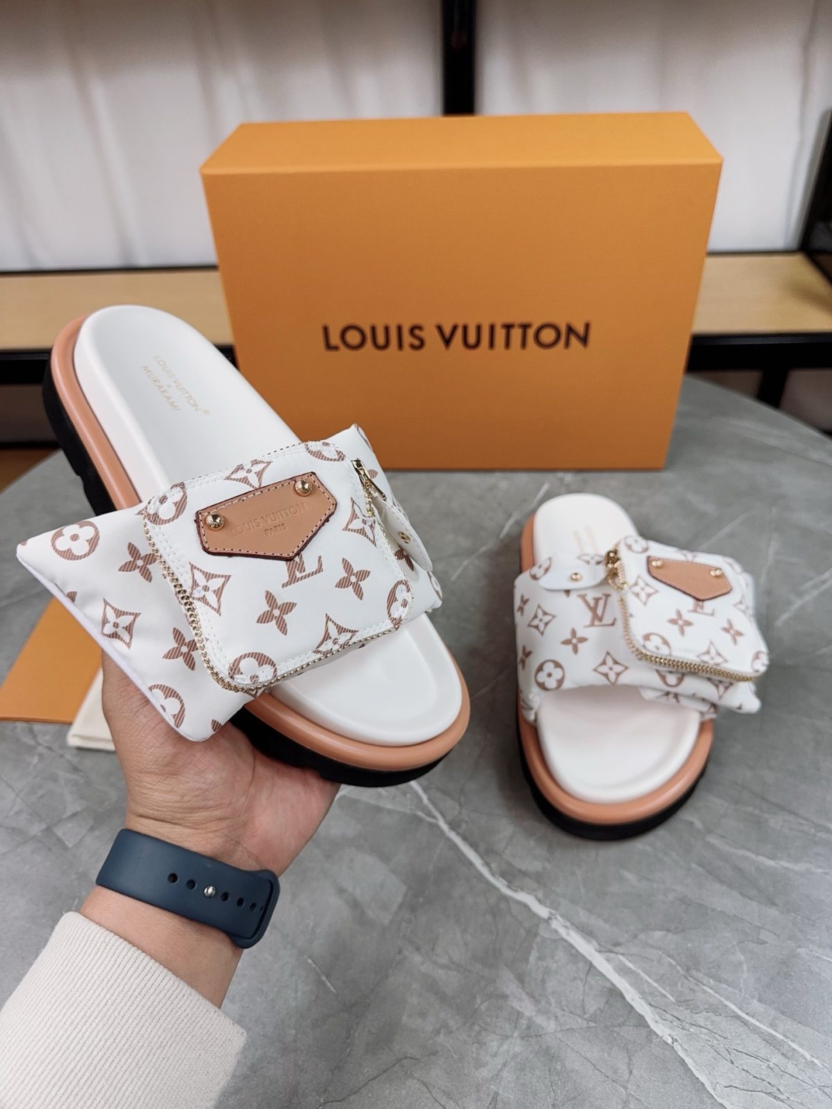 Louis Vuitton Pool Pillow Flat Comfort Slippers Size 36-46 - Image 4