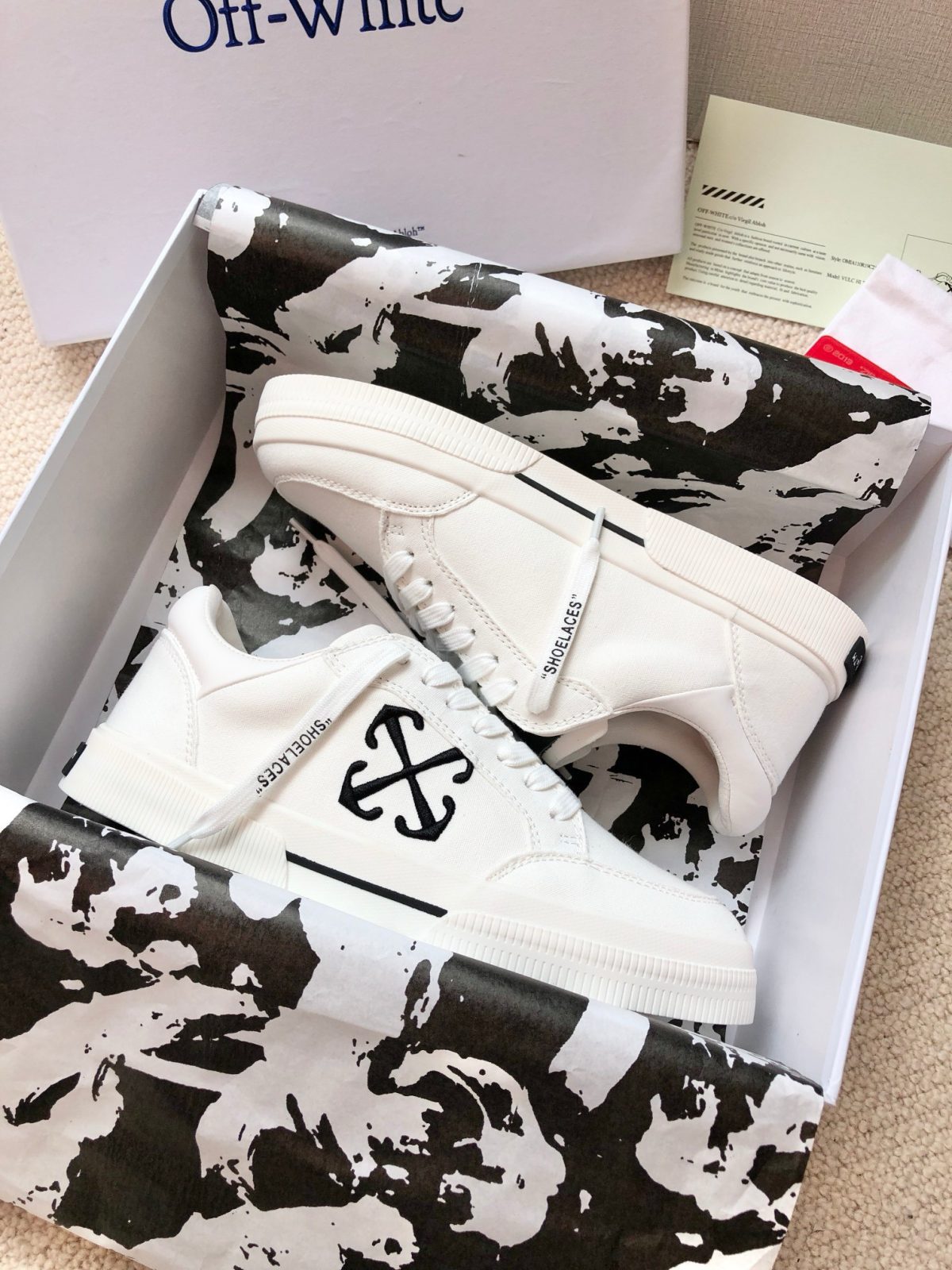 OFF White 2024ss New Low Vulcanized Sneaker Size 36-45 - Image 7