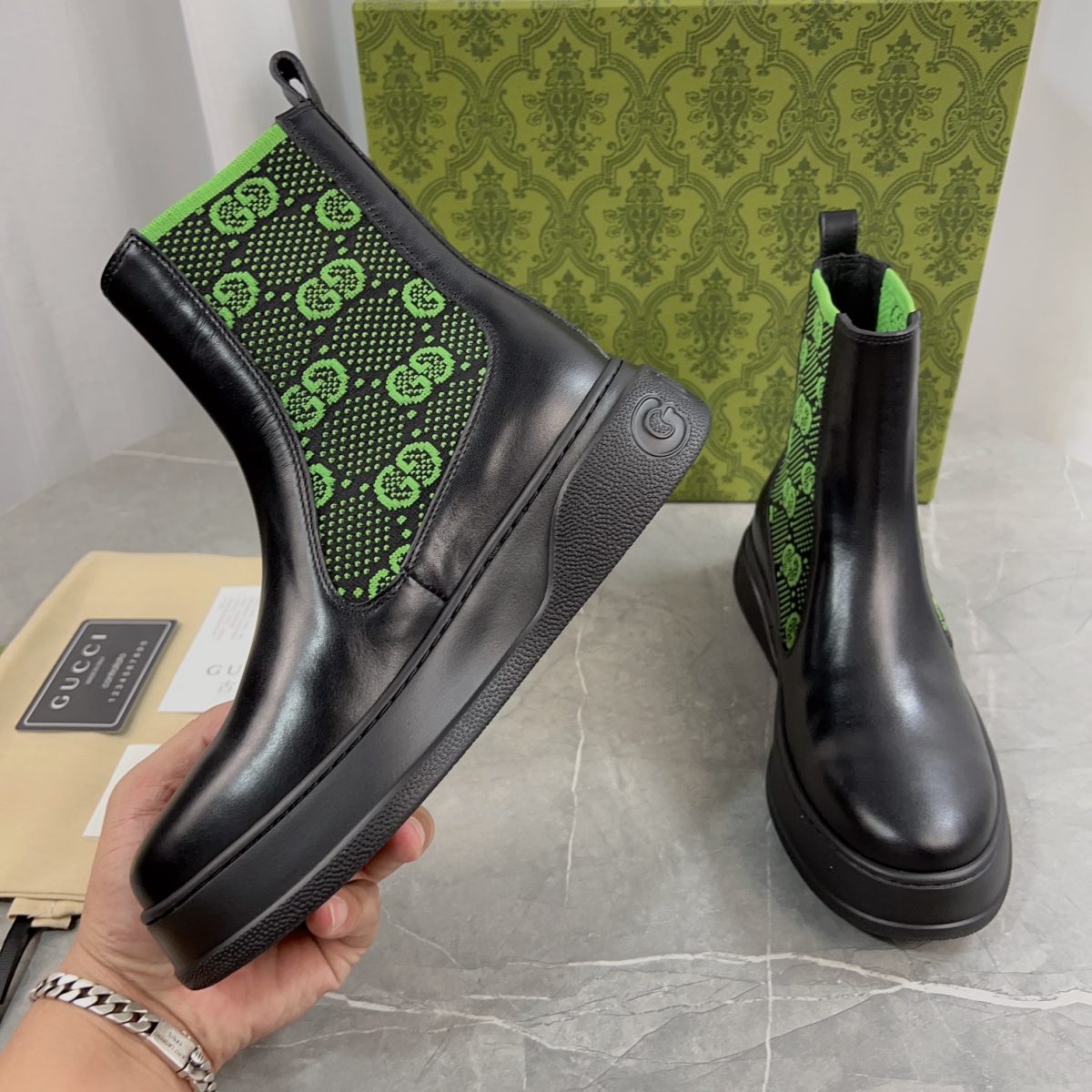 Gucci 23fw New Boots Unisex Size 35-46 - Image 7