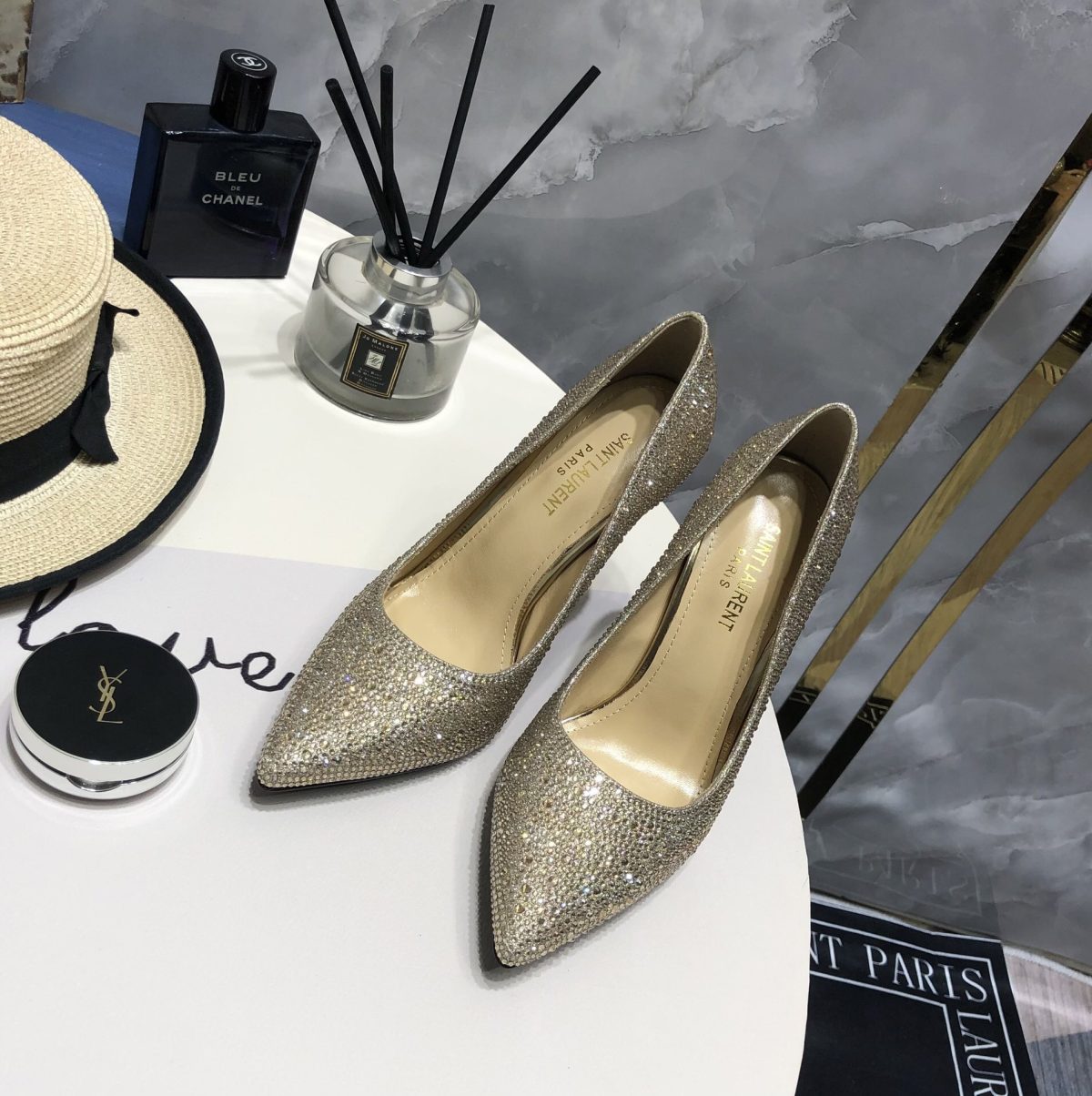 YSL Full Diamond Pumps Size 35-41 - Image 4