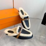 Hermes 23fw Women Winter Slippers Size 36-41 - Image 7
