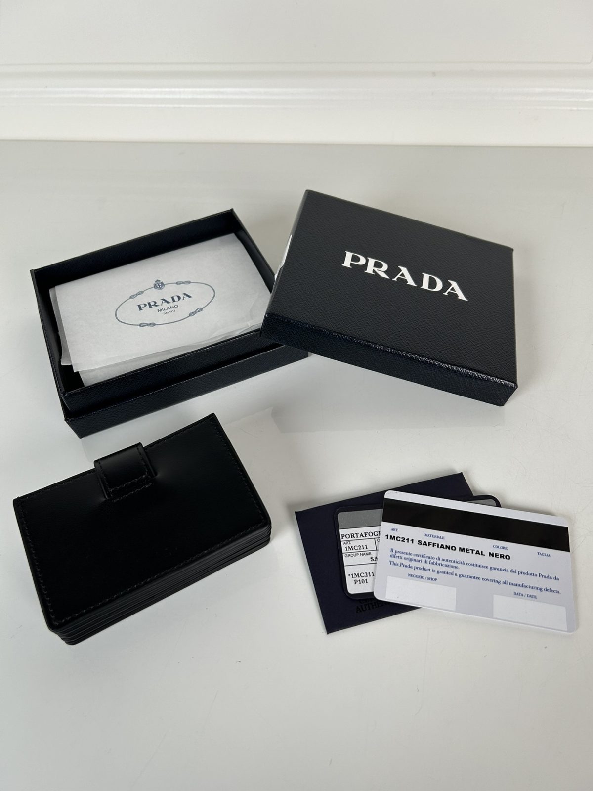 Prada Card Holder Size 10*6cm - Image 2
