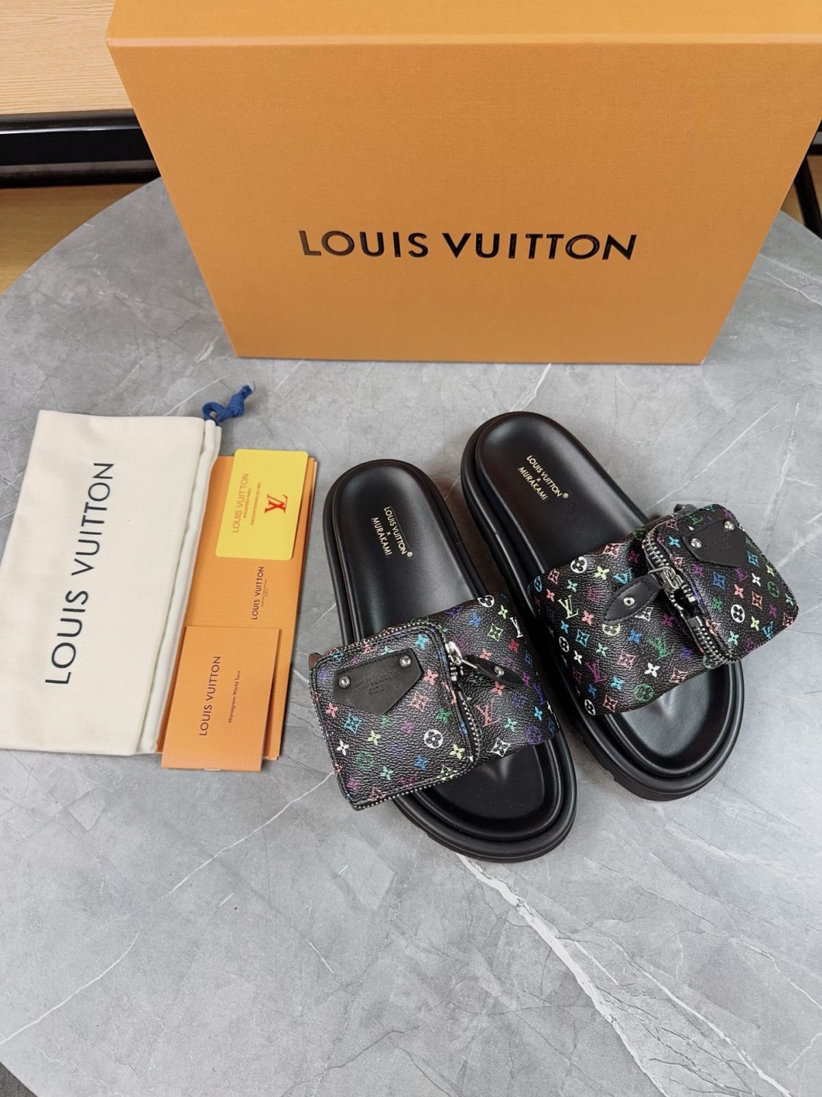 Louis Vuitton Pool Pillow Flat Comfort Slippers Size 36-46 - Image 1